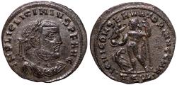 Ancient Coins - Licinius I, 308 - 324 AD, Follis of Thessalonica, Scarce Mint Mark