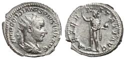 Ancient Coins - Gordian III, 238 - 244 AD, Silver Antoninianus, Sol, XF