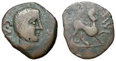 Ancient Coins - Spain, Castulo, 405 - 400 BC, AE As, Rare