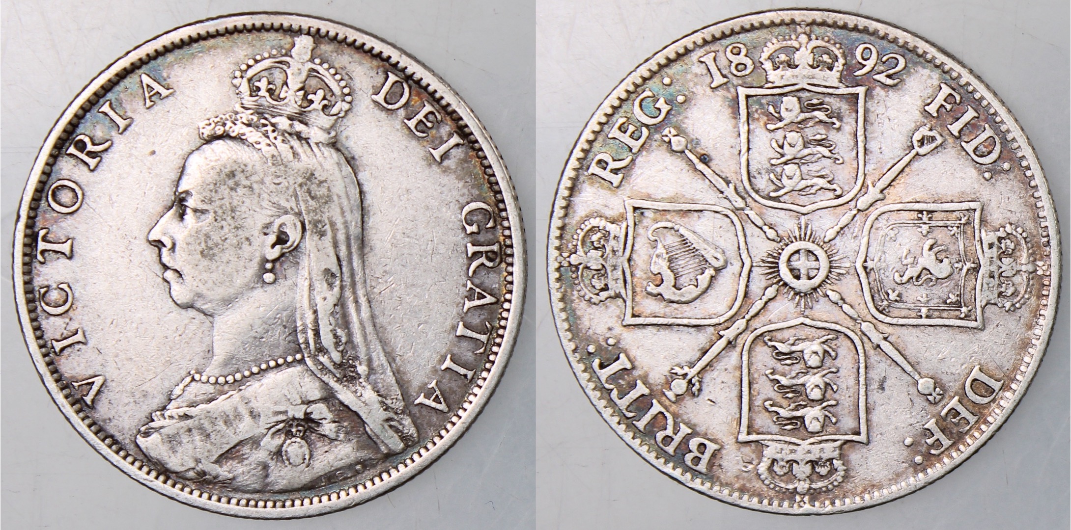 Great Britain, Victoria, 1892 Silver Florin | European Coins