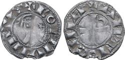 Ancient Coins - Crusader States, Antioch, Bohemond III, 1163 - 1201 AD, Silver Denier