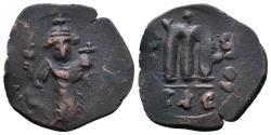 Ancient Coins - Constans II, 641 - 668 AD, Follis of Theoupolis