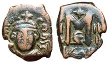 Ancient Coins - Constans II, 641 - 668 AD, Follis of Constantinople Mint
