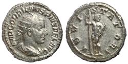Ancient Coins - Gordian III, 238 - 244 AD, Silver Antoninianus, Jupiter