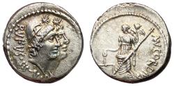 Ancient Coins - Imperatorial Rome, Mn. Cordius Rufus, 46 BC, Silver Denarius