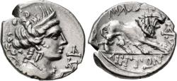 Ancient Coins - Gaul, Massalia, 150 - 125 BC, Silver Drachm, Rare Variety