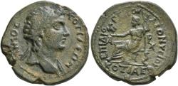 Ancient Coins - Phrygia, Cotiaeum, 253 - 268 AD, AE25, Demos and Zeus