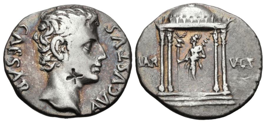 Augustus, 27 BC - 14 AD, Silver Denarius, Temple of Mars | Roman ...