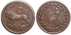 World Coins - Great Britain, Walthamstow, 1815  Halfpenny