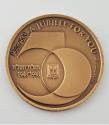 World Coins - Dealer lot of one (1) medal celebrating 50 years of statehood for Israel. Blank reverse.(U)