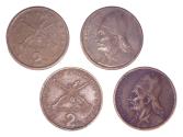 World Coins - Greece KM117-130(F-VF) 2 Drachmai