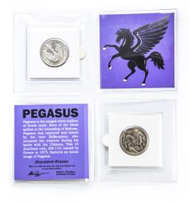World Coins - Pegasus 10 Drachma Greek Coin (Mini Album)