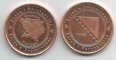 World Coins - Bosnia-Herzegovina KM116(U) 20 Feninga