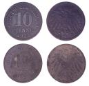 World Coins - Germany KM26(VG-F) 10 Pfennig
