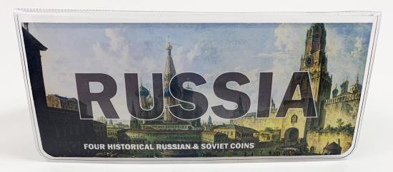 World Coins - Russia: Four Historical Russian and Soviet Coins (mini)