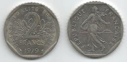 World Coins - France KM942.1(C) 2 Francs