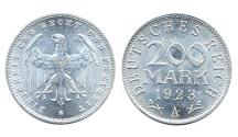 World Coins - Germany KM35(U) 1923A 200 Mark