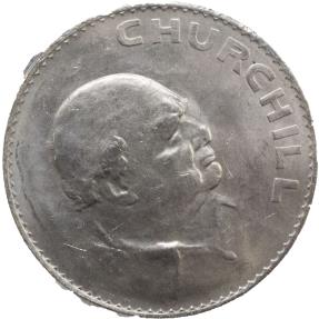 World Coins - Winston Churchill Crown (Black Box)