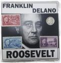 World Coins - FDR: Franklin D. Roosevelt 4 Piece (One Coin + Three Stamps) (Mini Album)