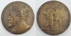 World Coins - Dealer lot of one (1) medal, minted by France, commemorating Belgian painter Baron Eugene Laermans(XF)