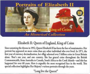 World Coins - Queen Of England Four Historical Coins (Mini Album)