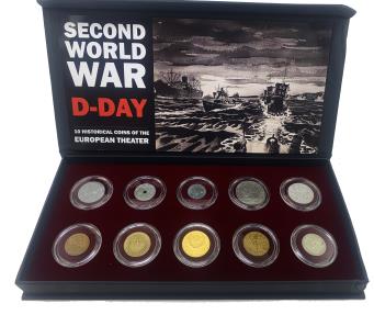 World Coins - Second World War: D-Day 10 Historical Coins from the European Theater