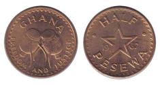 World Coins - Ghana KM12(U) 1/2 Pesewa