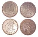World Coins - Finland KM46(XF-AU) 10 Pennia