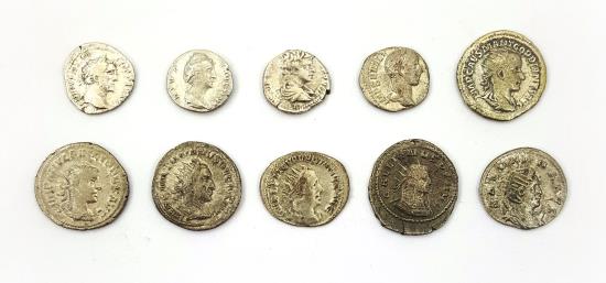 Imperial Rome:10 Silver Coin Collection