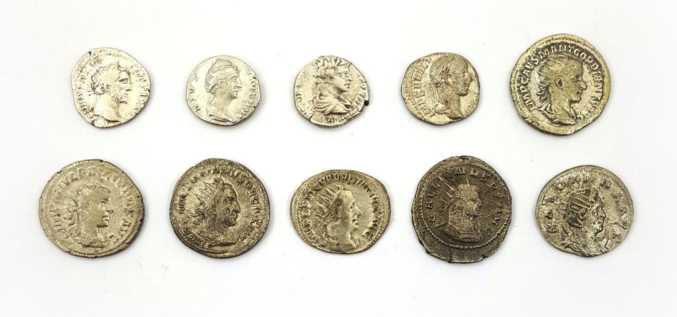 Imperial Rome:10 Silver Coin Collection