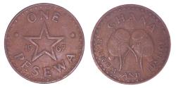 World Coins - Ghana KM13(VF) 1 Pesewa