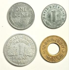 World Coins - Second World War: Four Wartime Specialty Coins (Mini Album)