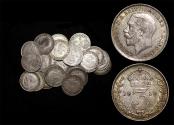 World Coins - Great Britain, George V (1910-1936), Silver Threepences, mixed dates, on average VF, a lot of (26) coins