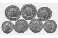 Ancient Coins - Lot of 7 London Mint Constantine the Great, Near AU