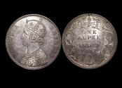 World Coins - British India, Victoria (1837-1901), Silver Rupee, 1892C, AU, KM492, a lot of (1) coin