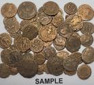 Ancient Coins - Roman Bronze D+ Christian Era lot of 50 Coins