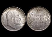 World Coins - British India,  Edward VII (1901-1910), Silver Rupee, Calcutta mint, a lot of (1) coin