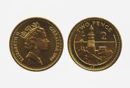 World Coins - Gibraltar KM21(U) 2 Pence
