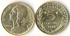 World Coins - France KM933(U) 5 Centimes