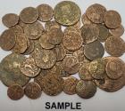Ancient Coins - Roman Bronze D- lot of 50 Coins