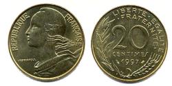 World Coins - France KM930(U) 20 Centimes