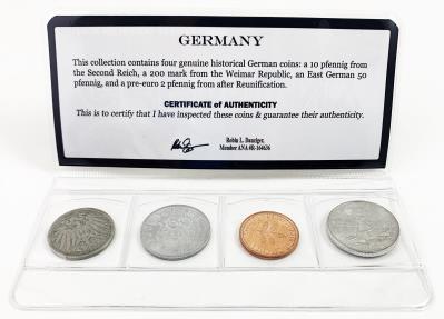 World Coins - Germany: Four Historical German Coins (Mini Album)