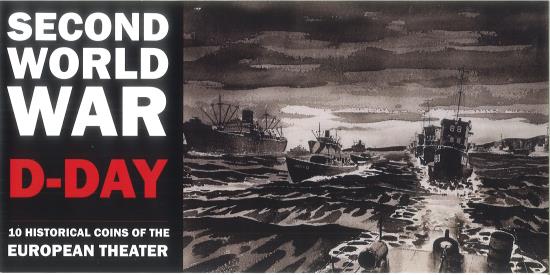 World Coins - Second World War: D-Day 10 Historical Coins from the European Theater