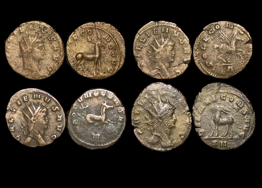 Gallienus (253-68 CE), Billon Antoninianus, Animals and Mythical ...