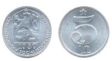 World Coins - Czechoslovakia  KM86(U) 5 Haleru