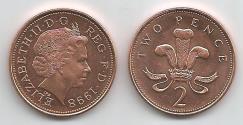 World Coins - Great Britain KM987(U) 2 Pence