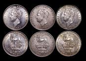 World Coins - Great Britain, George IV (1820-1834), Silver Shillings, 2nd type, 1826 (3), EF-AU, a lot of (3) coins