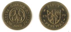 World Coins - Ghana KM18(U) 50 Pesewas