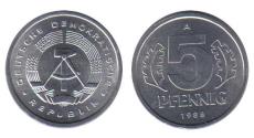 World Coins - Germany D. R. KM9.2(U) 5 Pfennig