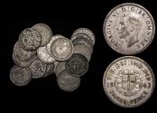 World Coins - Great Britain, George VI (1936-1952), Silver Threepences, dated 1943, a lot of (19) coins
